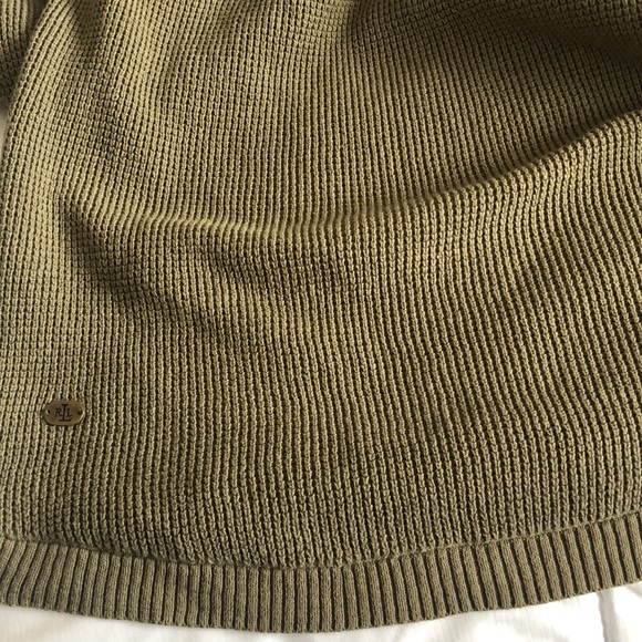 Lauren Ralph Lauren Cotton Knit Hoodie Knit Long Sleeve Sweater Sz M - Picture 7 of 15